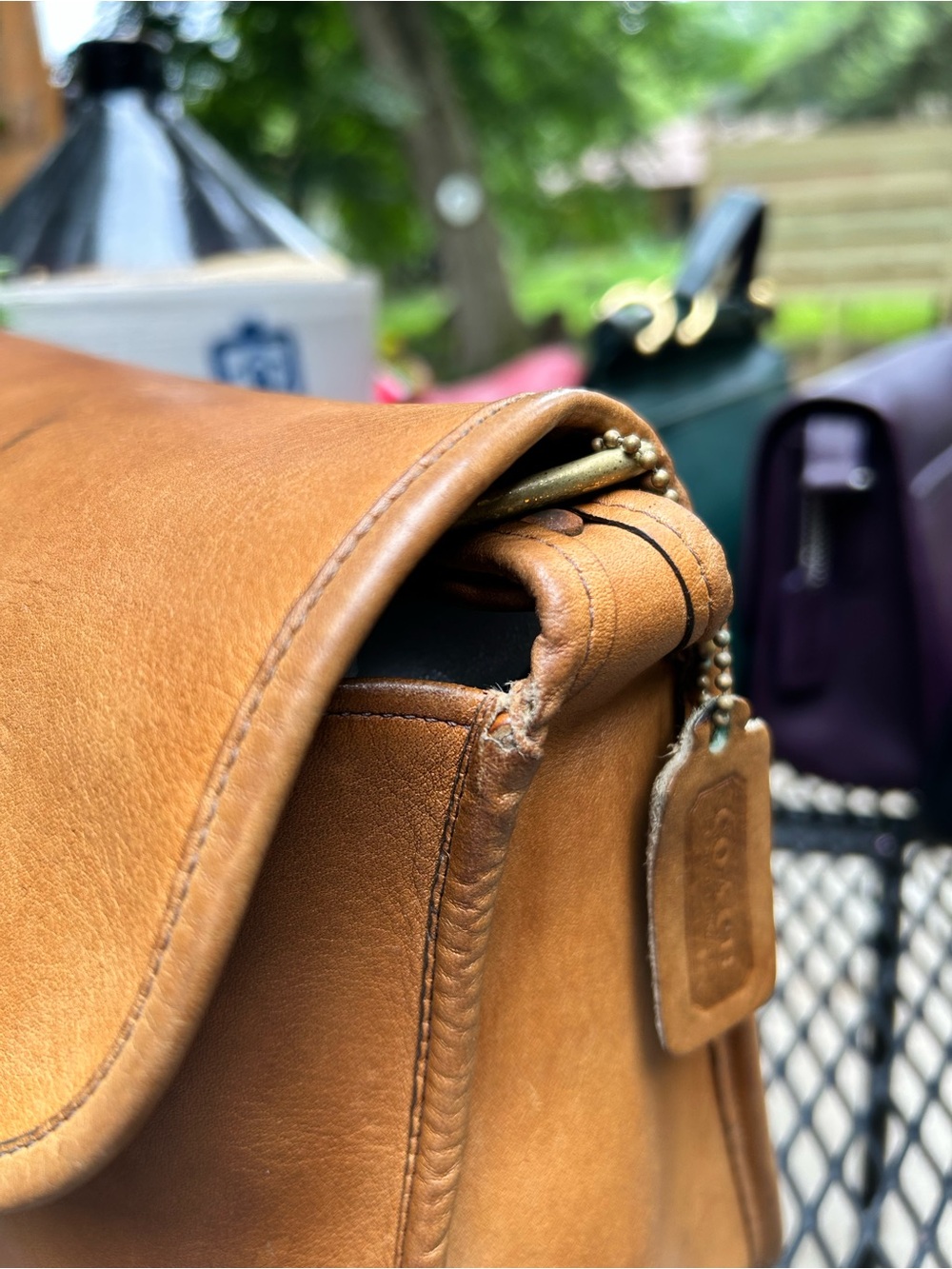 Coach Vintage NYC Courier Shoulder Bag in Saddle - Picture 8 of 16